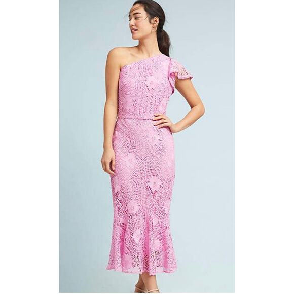 Shoshanna Antonella One-Shoulder Dress - Picture 1 of 14